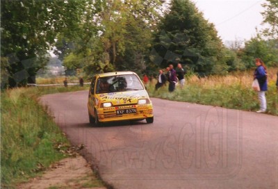 6. Jacek Sikora i Marek Kaczmarek - Fiat Cinquecento Sporting   (To zdjęcie w pełnej rozdzielczości możesz kupić na www.kwa-kwa.pl )