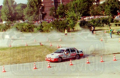 24. Zenon Sawicki i Dariusz Dekuczyński - Ford Sierra Saphire Cosworth RS.   (To zdjęcie w pełnej rozdzielczości możesz kupić na www.kwa-kwa.pl )