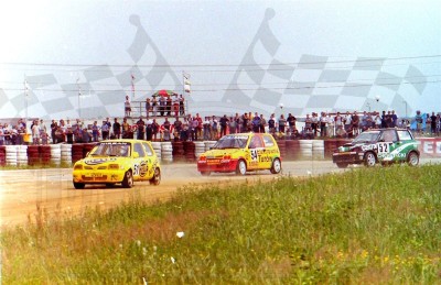 46. Antoni Skudło - Nissan Micra, nr.54.Marek Andrysz, nr.52.Jacek Chojnacki - Fiaty Cinquecento   (To zdjęcie w pełnej rozdzielczości możesz kupić na www.kwa-kwa.pl )