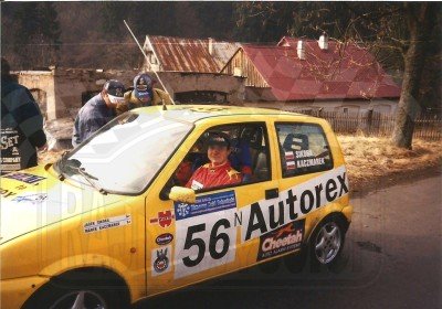 83. Jacek Sikora i Marek Kaczmarek - Fiat Cinquecento Sporting.   (To zdjęcie w pełnej rozdzielczości możesz kupić na www.kwa-kwa.pl )