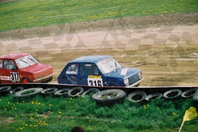 1. Nr.316.Bartosz Obuchowicz, nr.317.Marcin Perzyna - Polski Fiat 126p  (To zdjęcie w pełnej rozdzielczości możesz kupić na www.kwa-kwa.pl )