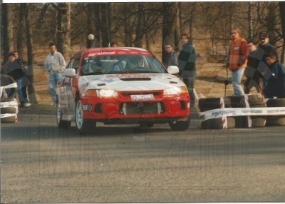 66. Robert Herba i Andrzej Górski - Mitsubishi Carisma Evo IV.   (To zdjęcie w pełnej rozdzielczości możesz kupić na www.kwa-kwa.pl )