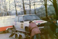 80. Renault 5 GT Turbo załogi Ryszard Granica i Piotr Granica.   (To zdjęcie w pełnej rozdzielczości możesz kupić na www.kwa-kwa.pl )
