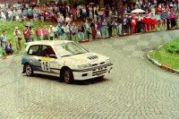 93. Piotr Kufrej i Maciej Hołuj - Nissan Sunny GTiR.   (To zdjęcie w pełnej rozdzielczości możesz kupić na www.kwa-kwa.pl )