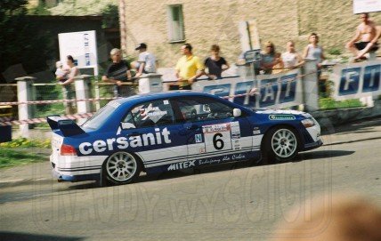 5. Michał Sołowow i Maciej Baran - Mitsubishi Lancer Evo VII  (To zdjęcie w pełnej rozdzielczości możesz kupić na www.kwa-kwa.pl )