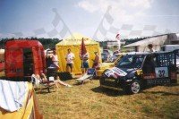 2. Fiat Cinquecento Sporting i obóz serwisowy Tomasza Oleksiaka.   (To zdjęcie w pełnej rozdzielczości możesz kupić na www.kwa-kwa.pl )