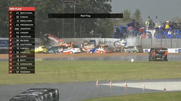 Citroën DS3 Cup Denmark 2019. Race 1 FDM Jyllandsringen. Horror Crash Red Flag