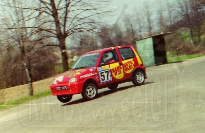 66. Mariusz Ficoń i Jakub Mroczkowski - Fiat Cinquecento.   (To zdjęcie w pełnej rozdzielczości możesz kupić na www.kwa-kwa.pl )