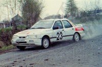 88. Robert Gryczyński i Tadeusz Ryborz - Ford Sierra Saphire Cosworth RS 4x4.   (To zdjęcie w pełnej rozdzielczości możesz kupić na www.kwa-kwa.pl )
