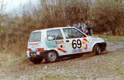 49. Jacek Sikora i Jacek Sciciński - Fiat Cinquecento.   (To zdjęcie w pełnej rozdzielczości możesz kupić na www.kwa-kwa.pl )