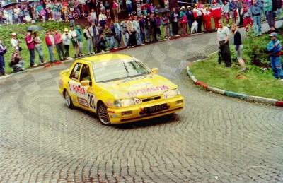 96. Cezary Fuchs i Mirosław Skrobotowicz - Ford Sierra Saphire Cosworth RS.   (To zdjęcie w pełnej rozdzielczości możesz kupić na www.kwa-kwa.pl )