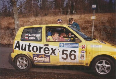 80. Jacek Sikora i Marek Kaczmarek - Fiat Cinquecento Sporting.   (To zdjęcie w pełnej rozdzielczości możesz kupić na www.kwa-kwa.pl )