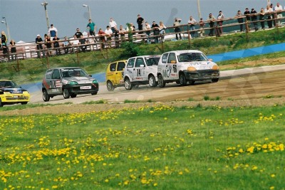 43. Nr.56.Tomasz Skinder, nr.78.Jacek Chojnacki - Fiaty Seicento, nr.74.Michał Tarasiewicz - Fiat Cinquecento  (To zdjęcie w pełnej rozdzielczości możesz kupić na www.kwa-kwa.pl )