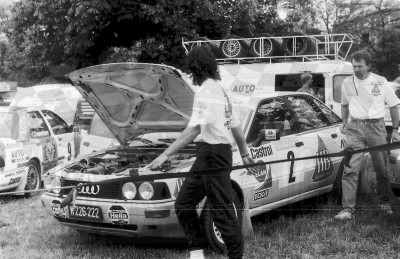 30. Audi 90 Quattro austriackiej załogi Rudolf Stohl i Reinhard Kaufmann.   (To zdjęcie w pełnej rozdzielczości możesz kupić na www.kwa-kwa.pl )