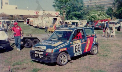 4. Fiat Cinquecento Abarth załogi Jacek Sikora i Marek Kaczmarek   (To zdjęcie w pełnej rozdzielczości możesz kupić na www.kwa-kwa.pl )