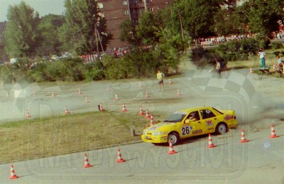 23. Cezary Fuchs i Mirosław Skrobotowicz - Ford Sierra Saphire Cosworth RS.   (To zdjęcie w pełnej rozdzielczości możesz kupić na www.kwa-kwa.pl )