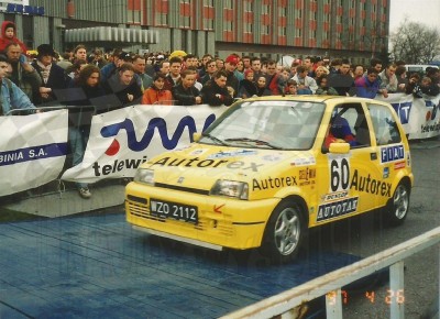 17. Jacek Sikora i Marek Kaczmarek - Fiat Cinquecento Sporting.   (To zdjęcie w pełnej rozdzielczości możesz kupić na www.kwa-kwa.pl )