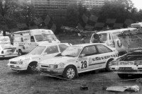 25. Mazda 323 Turbo 4wd załogi Romuald Chałas i Janusz Siniarski.   (To zdjęcie w pełnej rozdzielczości możesz kupić na www.kwa-kwa.pl )
