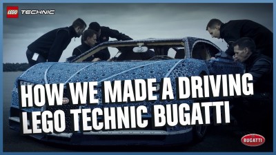 See how it was made - The Amazing Life-Size LEGO Technic version of the Bugatti Chiron