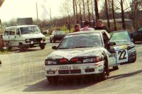 19. Mazda Familia 323 GTX załogi Marek Kusiak i Michał Sawka.   (To zdjęcie w pełnej rozdzielczości możesz kupić na www.kwa-kwa.pl )