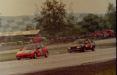 53. Nr.31.Stanisław Fiedor - Honda Civic, nr.141.Slavko Umicevic - Opel Kadett GSi 16V.   (To zdjęcie w pełnej rozdzielczości możesz kupić na www.kwa-kwa.pl )