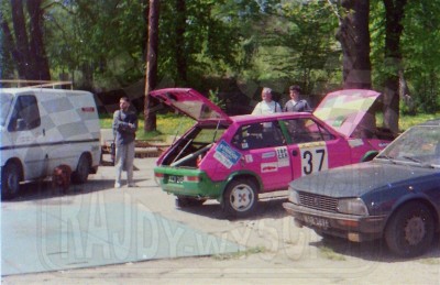 4. Fiat Ritmo 130 TC Abarth załogi Piotr Gadomski i Romuald Porębski.   (To zdjęcie w pełnej rozdzielczości możesz kupić na www.kwa-kwa.pl )