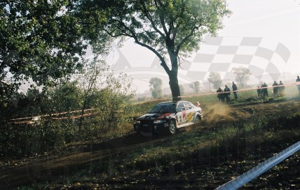 3. Sebastian Frycz i Jarosław Baran - Mitsubishi Lancer Evo V  (To zdjęcie w pełnej rozdzielczości możesz kupić na www.kwa-kwa.pl )