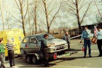 15. Renault Clio 16V załogi Bogdan Herink i Barbara Stępkowska.   (To zdjęcie w pełnej rozdzielczości możesz kupić na www.kwa-kwa.pl )