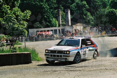 72. Fabio Ghizzi i Piotr Namysłowski - Lancia Delta Integrale  (To zdjęcie w pełnej rozdzielczości możesz kupić na www.kwa-kwa.pl )