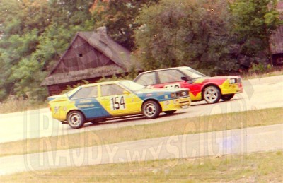 79. Nr.154.Krzysztof Gałecki - Audi coupe Quattro M3, nr.149.Piotr Bednarek - BMW 318.   (To zdjęcie w pełnej rozdzielczości możesz kupić na www.kwa-kwa.pl )