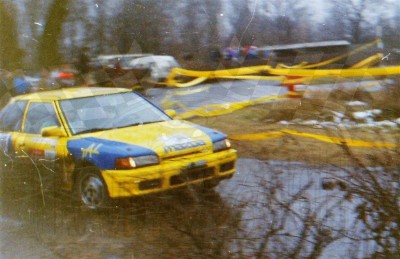 19. Marek Sadowski i K.Koński - Mazda Familia 323 GTX.   (To zdjęcie w pełnej rozdzielczości możesz kupić na www.kwa-kwa.pl )