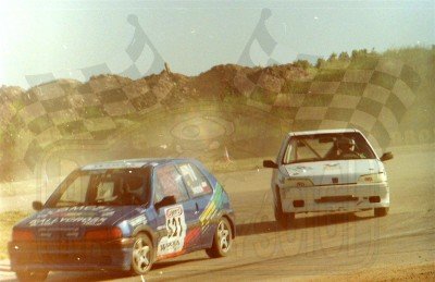 52. Nr.521.Jakub Iwanek, nr.525.K.Onyśko - Peugeoty 106 XSi   (To zdjęcie w pełnej rozdzielczości możesz kupić na www.kwa-kwa.pl )