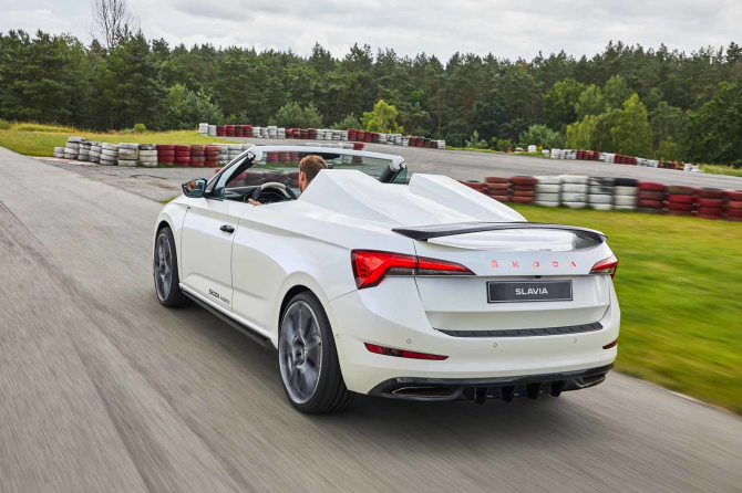 New Skoda Slavia student car is one-off Scala roadster | Autocar