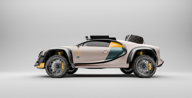 Terracross, czyli futurystyczna i off-roadowa wariacja na temat Bugatti Chirona - Sznyt.pl